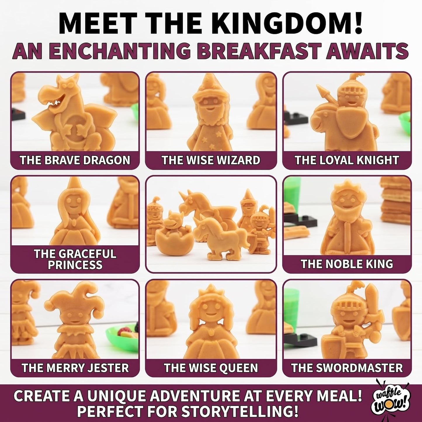 Fantasy Castle Waffle Maker, hornea y construye un castillo de gofr...