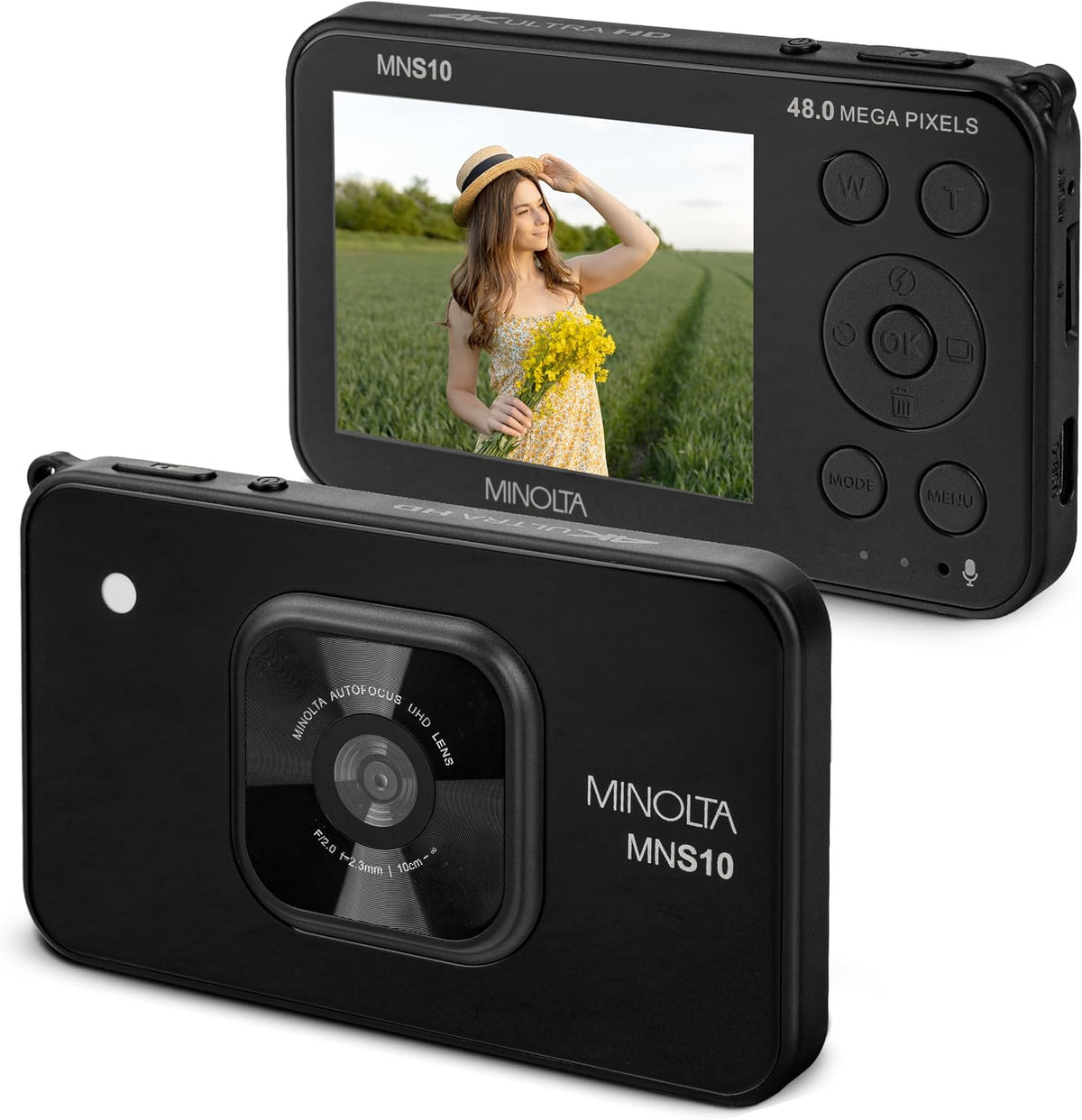Minolta Cámara digital MNS10 48MP 4K Ultra HD - Negro | Aplicación...