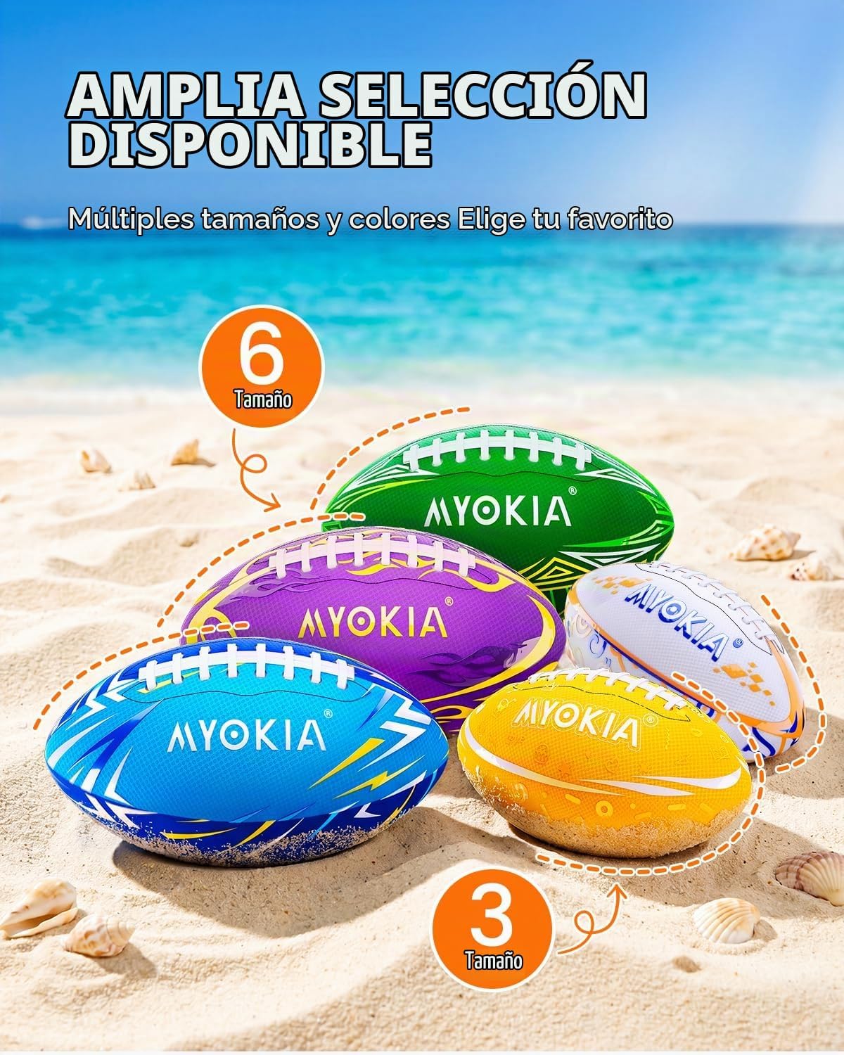 MYOKIA Pelota de fútbol recargable RGB con luz que brilla en la osc...