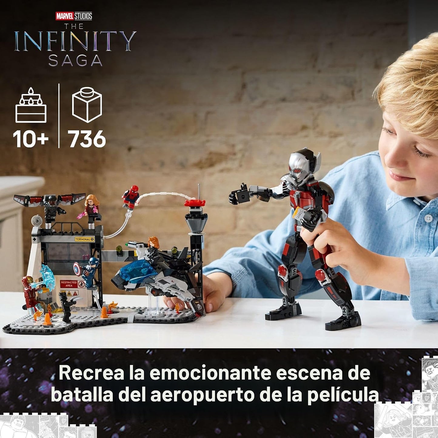 LEGO Marvel Capitán América: Guerra Civil Juego de Construcción de...