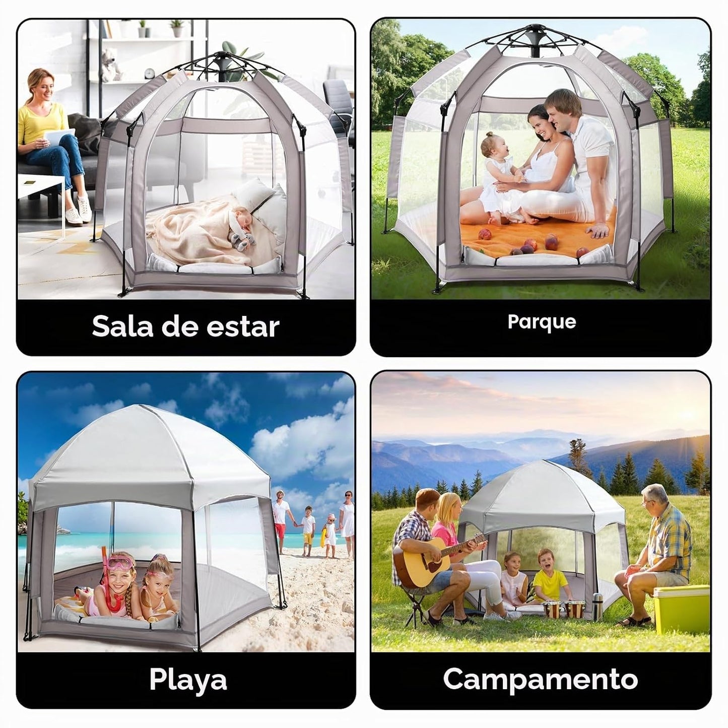 Palopalo Tienda de campaña de playa para bebés desplegable - Toldo...