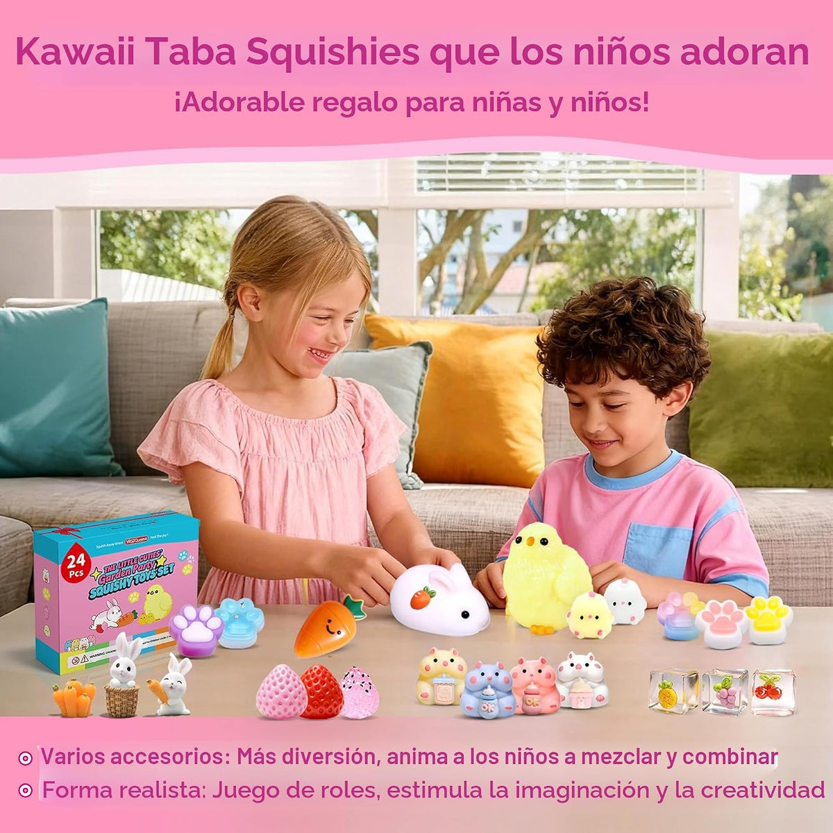 Paquete de 24 juguetes blandos Taba \u2013 Juguetes para ansiedad d...