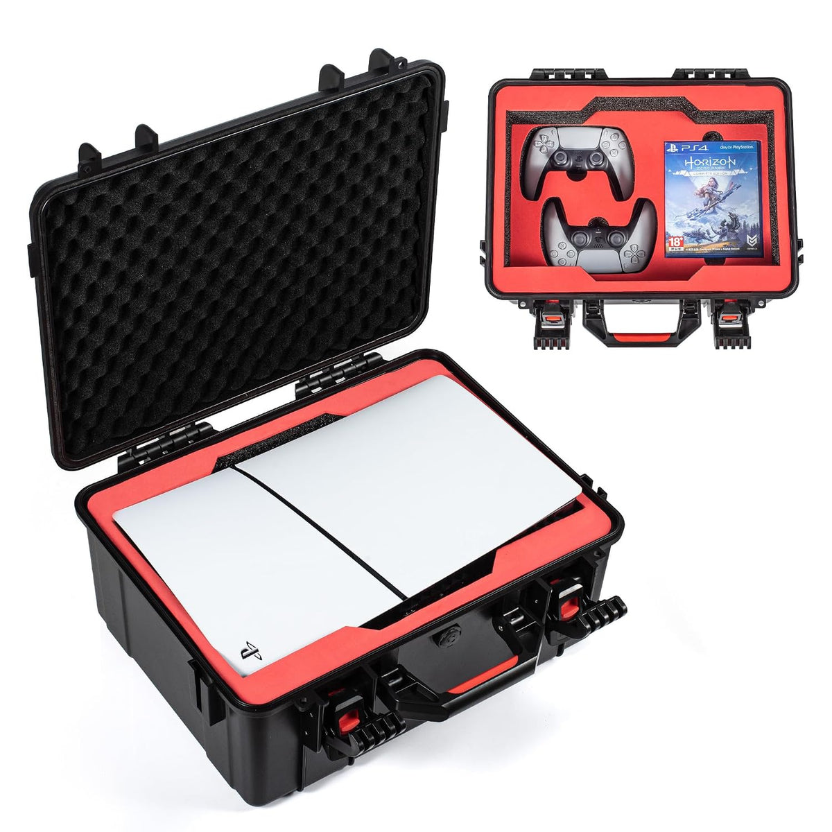 Funda rígida de viaje para PS5 Slim 2023, protección que absorbe lo...