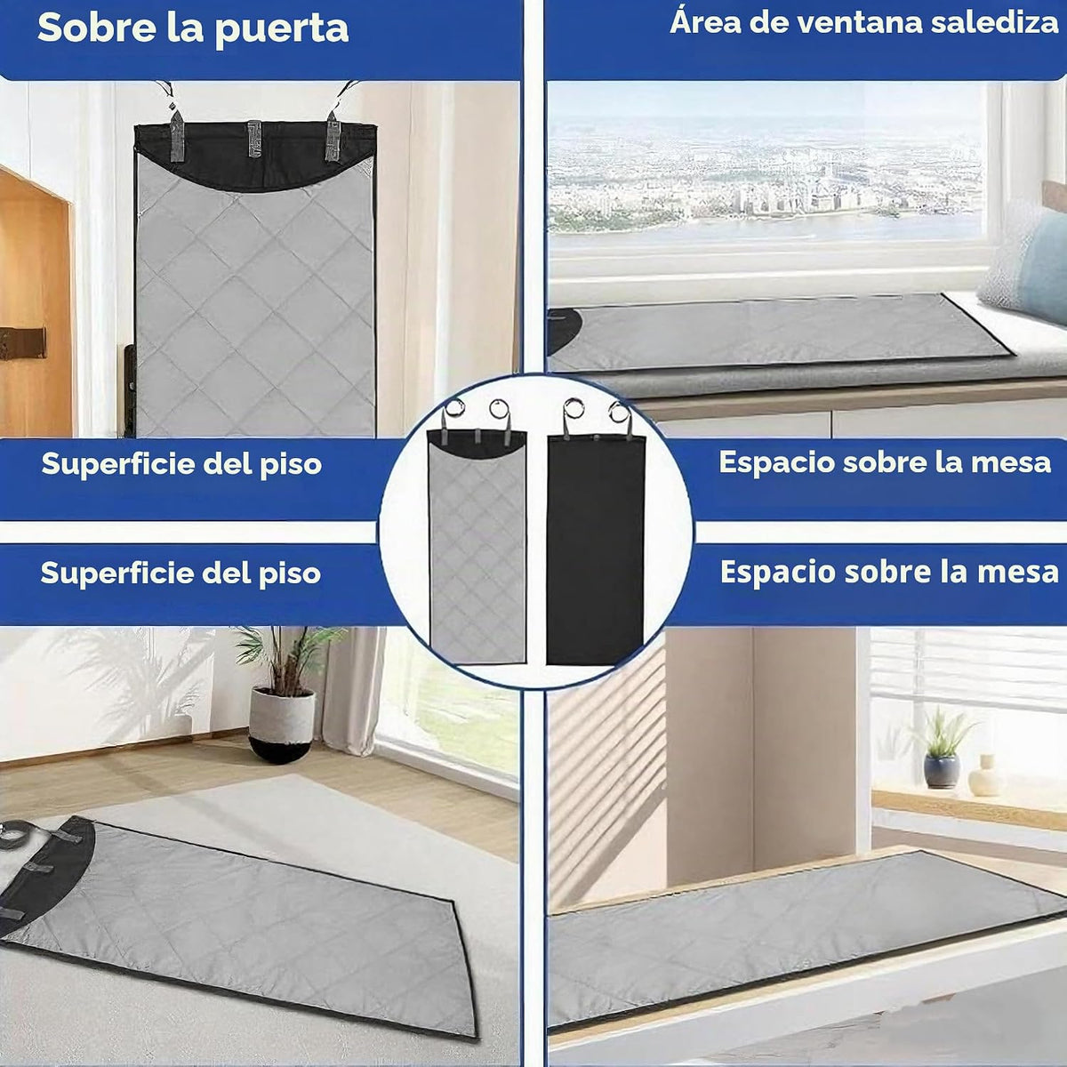 Almohadilla de planchar colgante en la puerta, almohadilla de vapor...