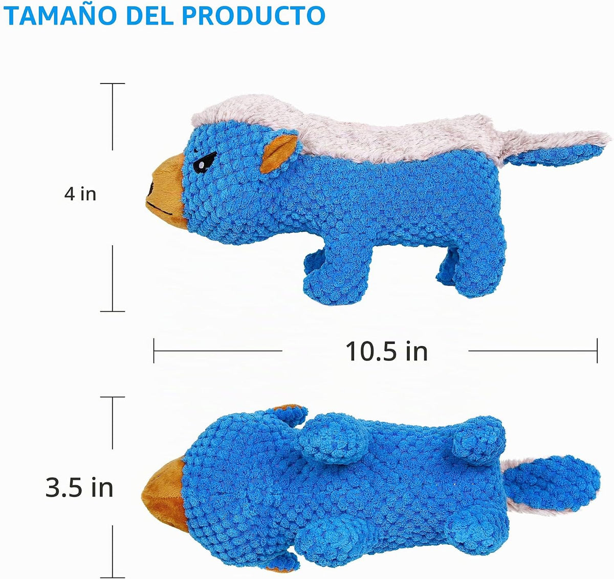 IOKHEIRA - Juguetes de peluche para perros para masticadores agresi...