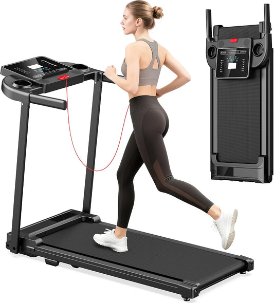 Pcrignbm Cintas de correr para el hogar caminadora plegable | Con b...
