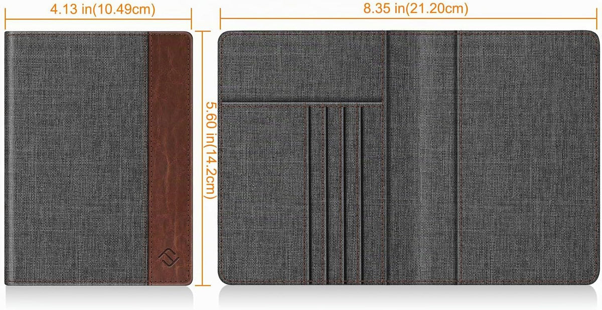Fintie - Funda para pasaporte, billetera de viaje delgada con bloqu...