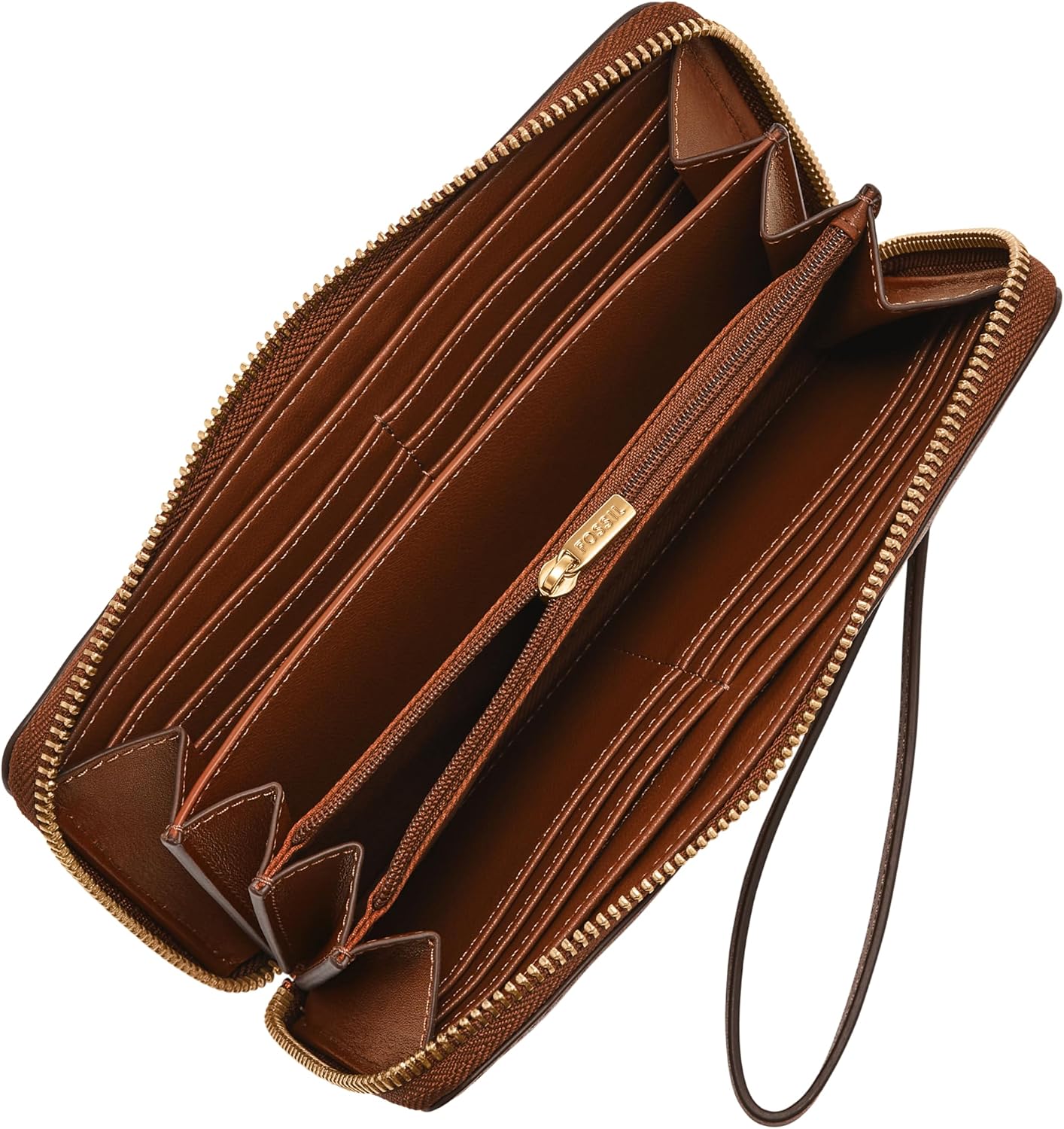 Fossil Lennox Zip Continental Wallet, Patchwork para mujer