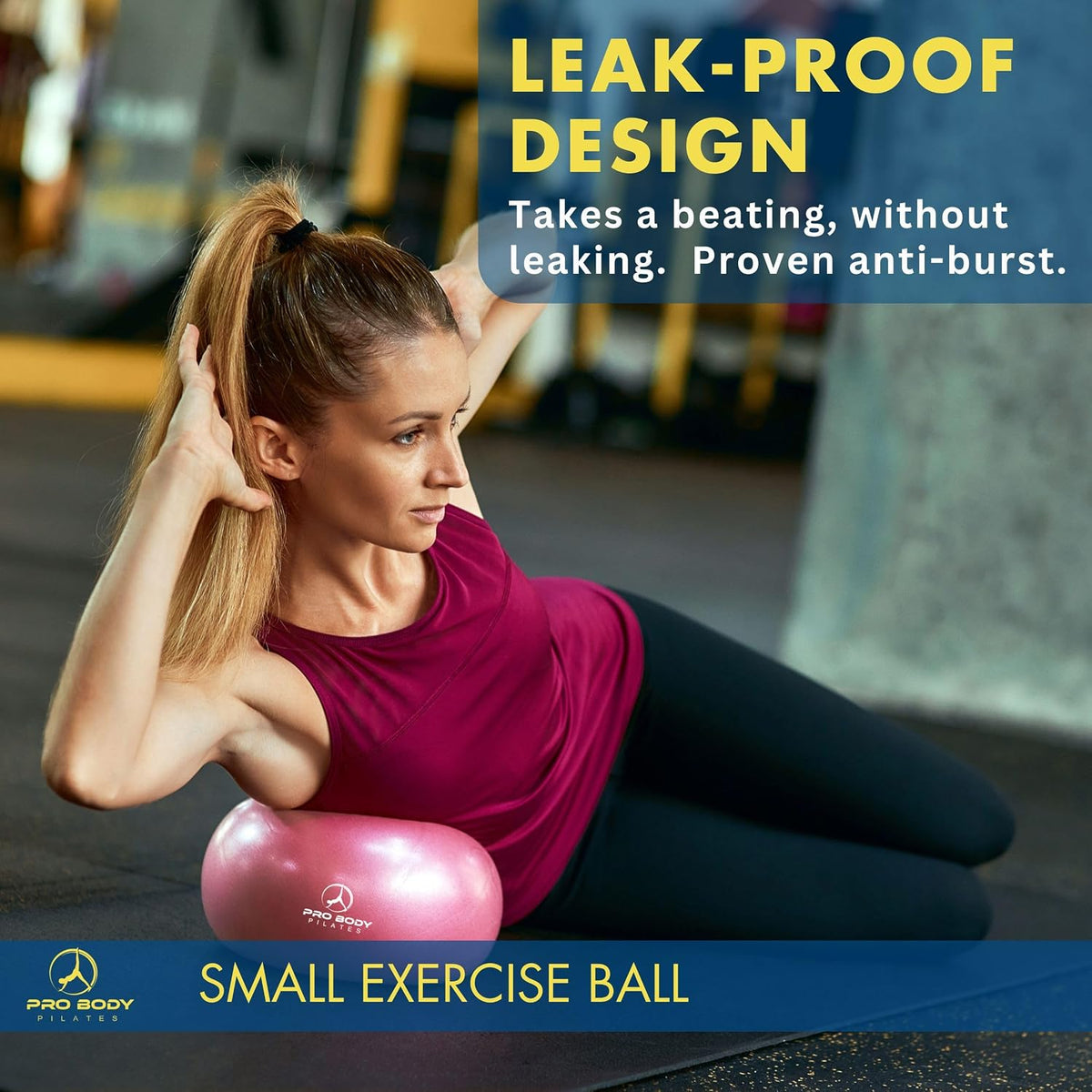 ProBody Pilates Mini Pelota de Ejercicio - Bola de 9 Pulgadas para...
