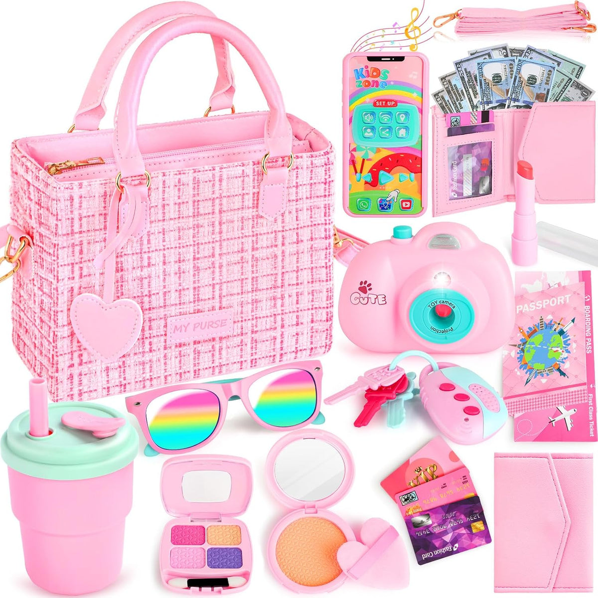 INNOCHEER Bolso para Niñas Pequeñas, Bolso de Juguete para Niños co...