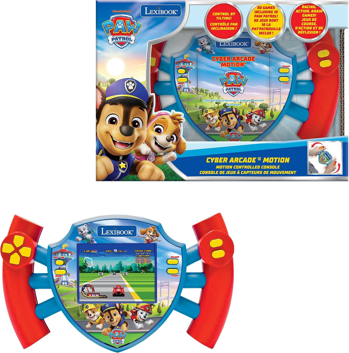 Lexibook, Consola Paw Patrol Cyber Arcade Motion® con control de ge...