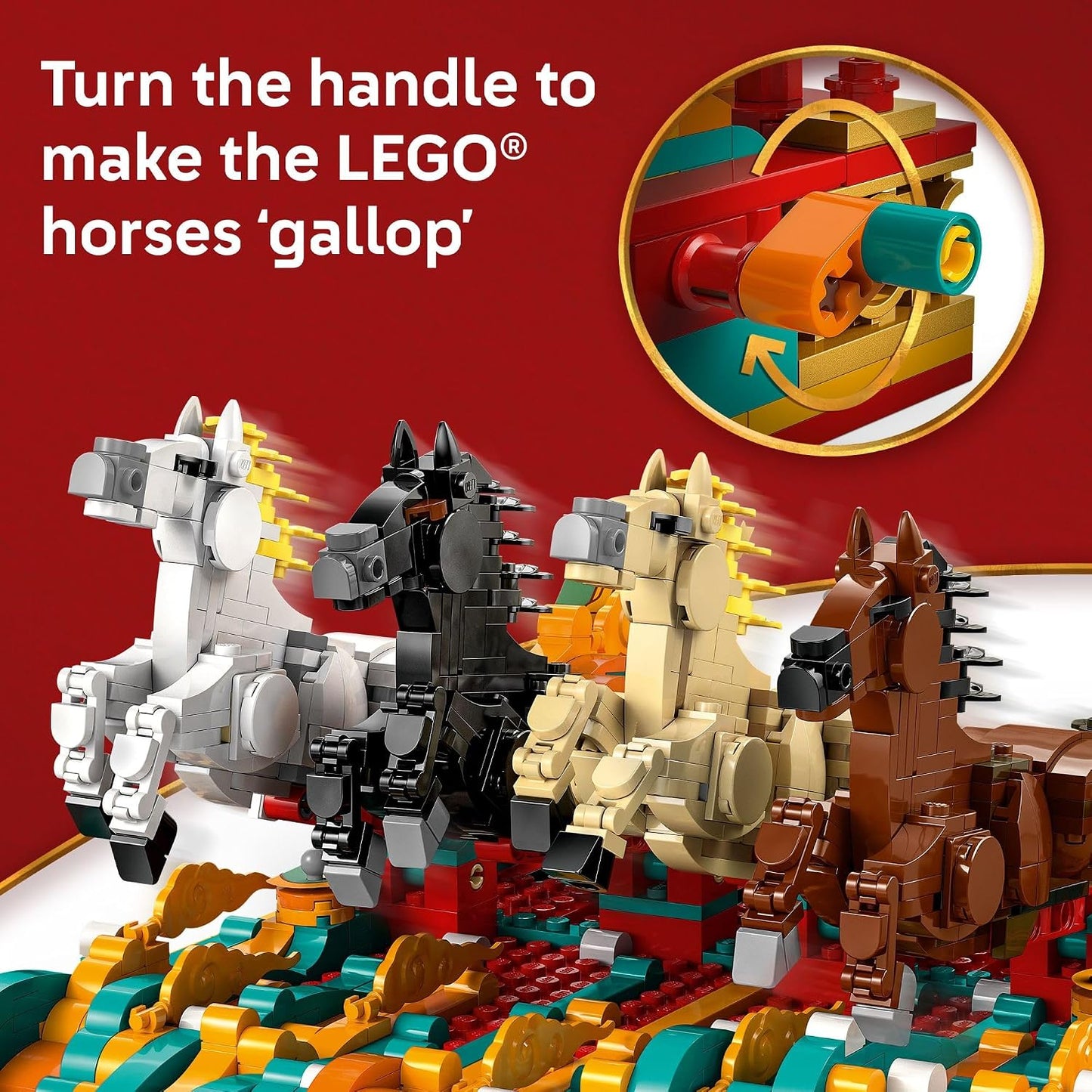 LEGO Caballo Galopante de Tela para el Festival de Primavera - Jugu...