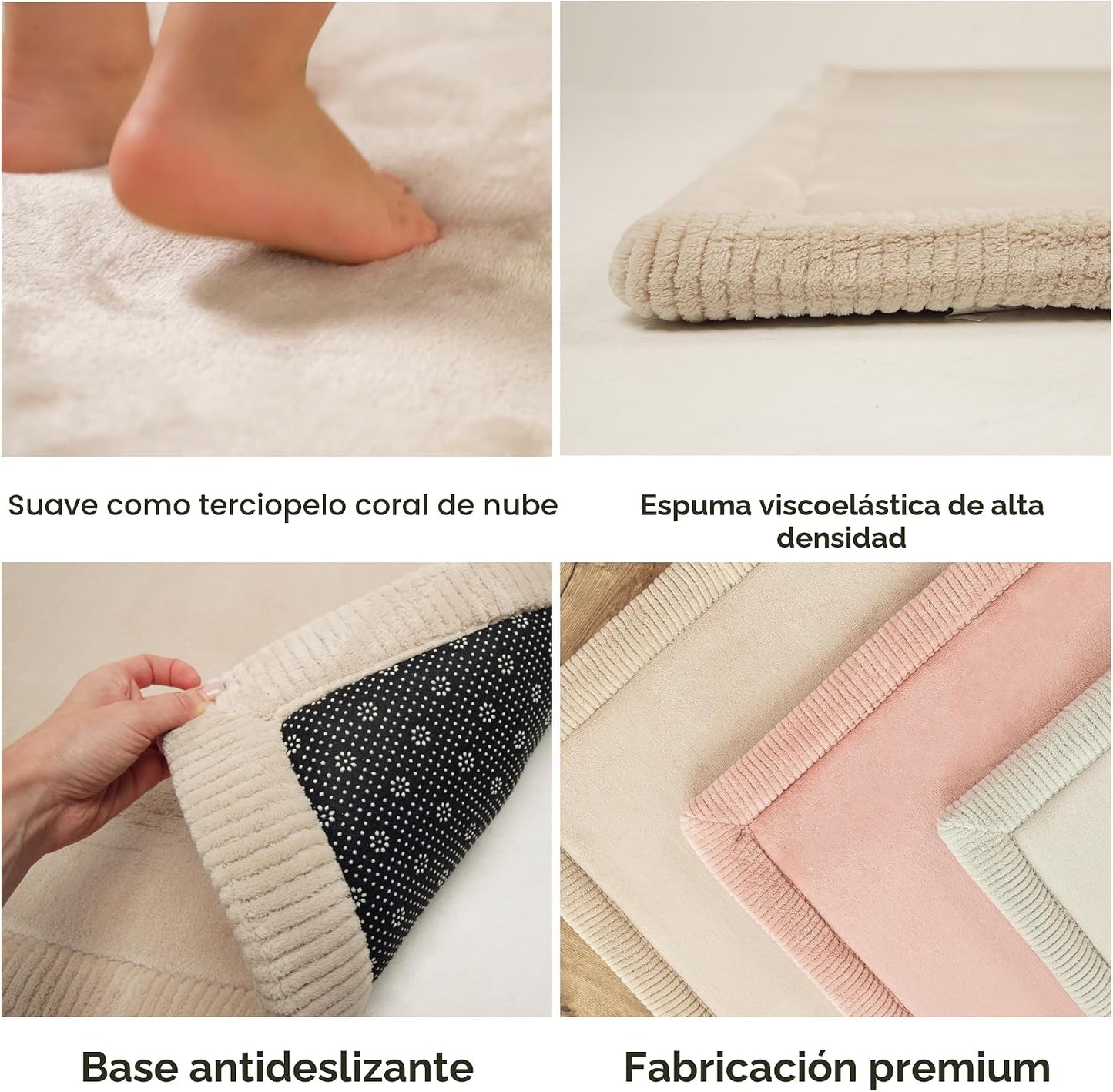 Hakuna Matte - Alfombra de juego prémium para bebé de terciopelo co...