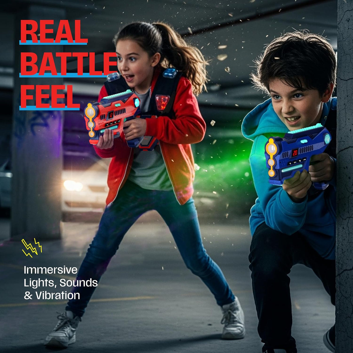 Halo Sport Juego de Laser Tag de 2 - Regalos para Niños de 8 9 10 1...