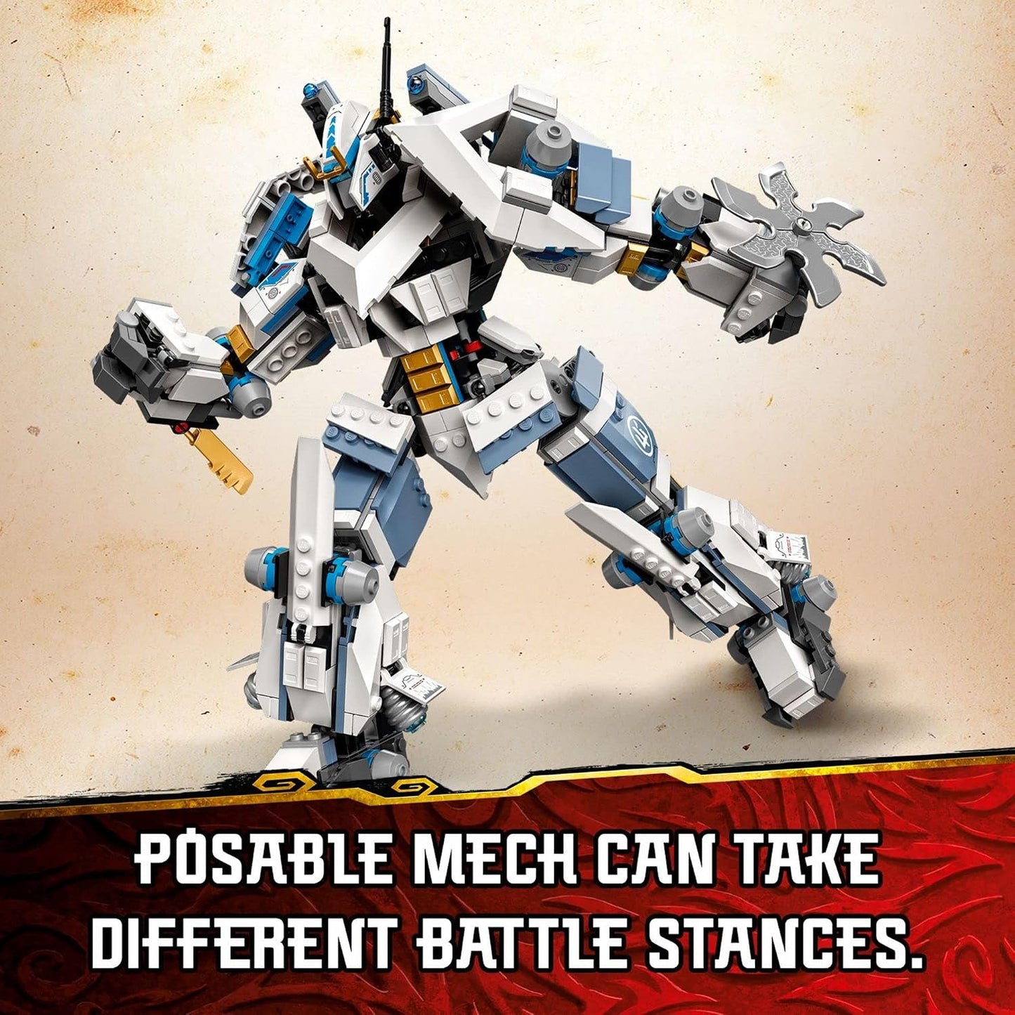 LEGO NINJAGO Legacy - Zane\u2019s Titan Mech Battle, 71738 Figura d...