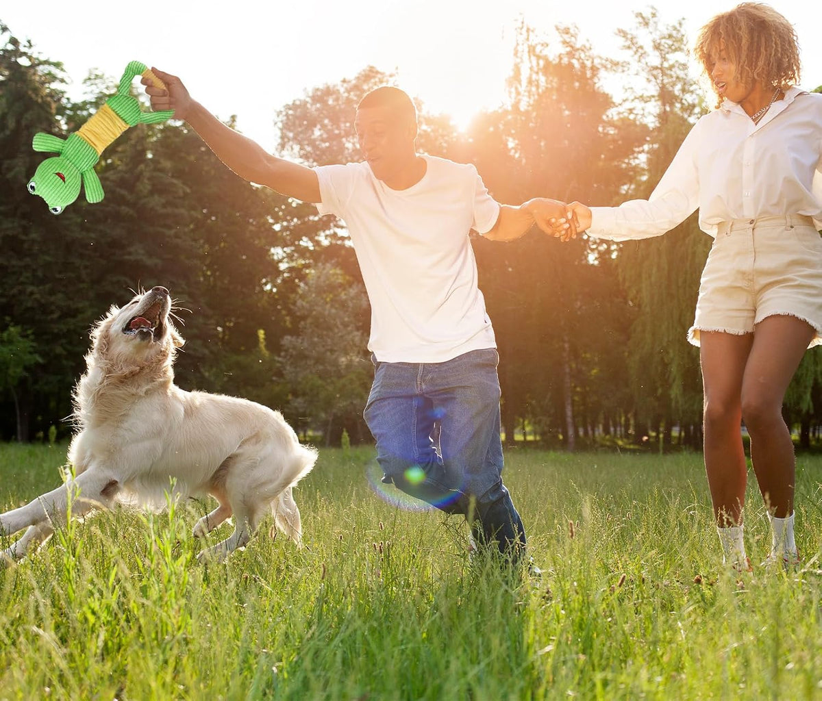 Letsmeet Juguetes para Perros con Sonido de Peluche Durader@s con P...