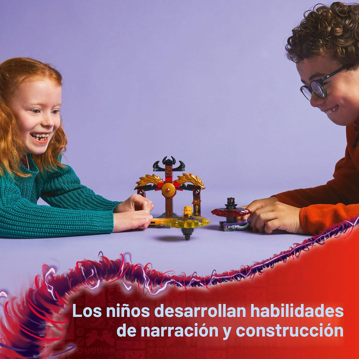 LEGO NINJAGO Paquete de Batalla Spinjitzu Dragón - Juguete de Const...