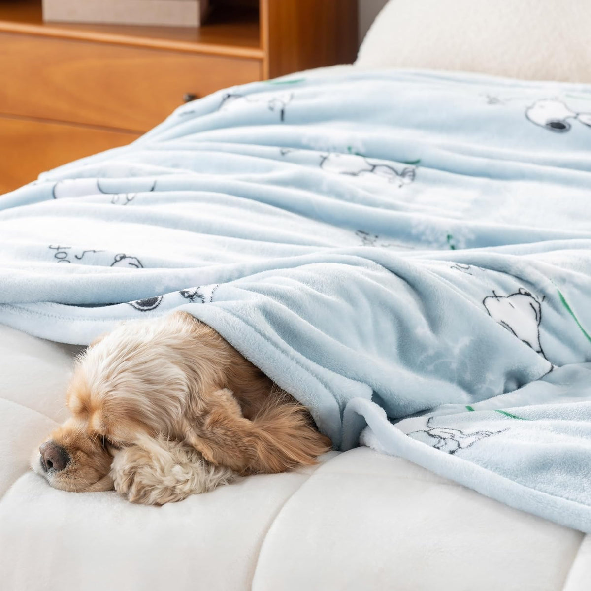 Berkshire Blanket Peanuts® VelvetLoft® Manta Throw de Felpa con Per...