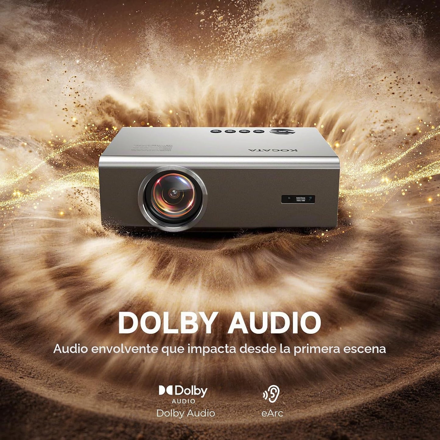 Proyector 4K con VIDAA Smart OS AI Auto Focus 60W Dolby Home Theate...