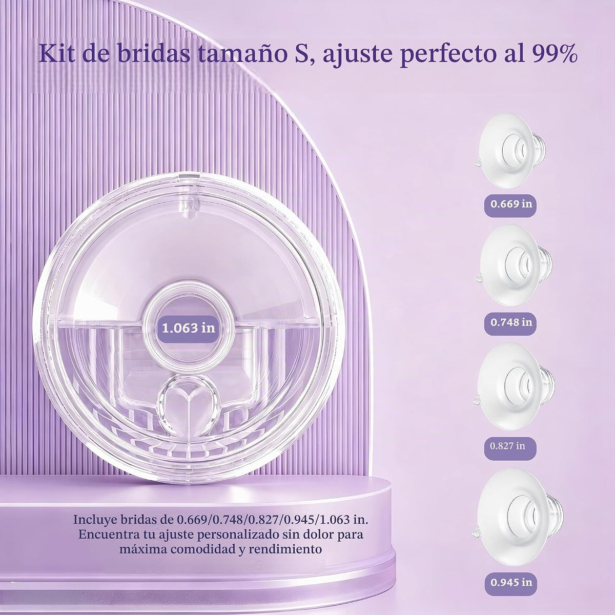 Extractor de leche portátil, OKPOIDM eléctrico manos libres, portát...
