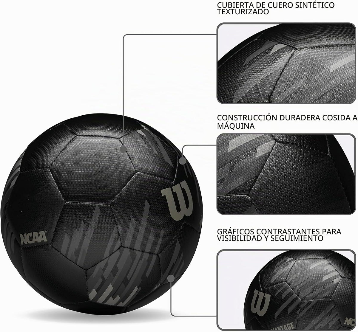 WILSON Balones de fútbol NCAA Vantage