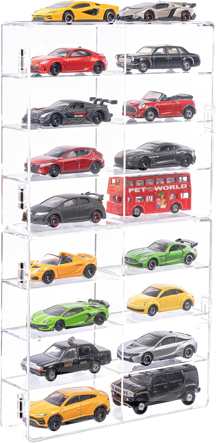 Caja de exhibición de autos de juguete Matchbox Wheels a escala 1\/...