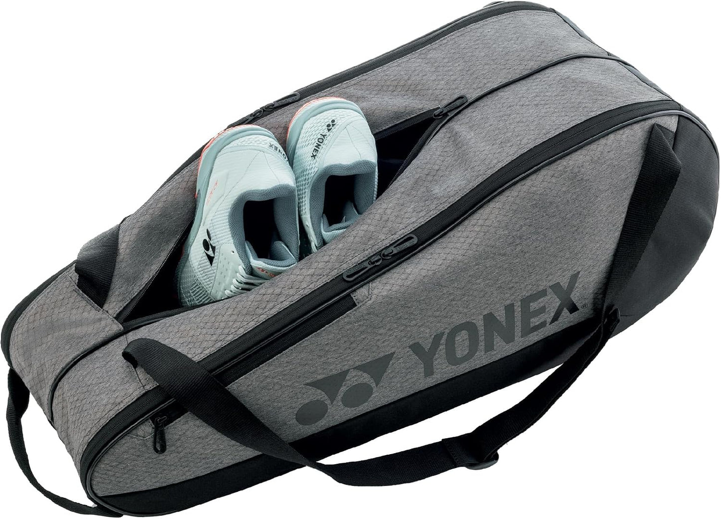 YONEX Team Racquet Bag con cremalleras YKK y múltiples compartiment...