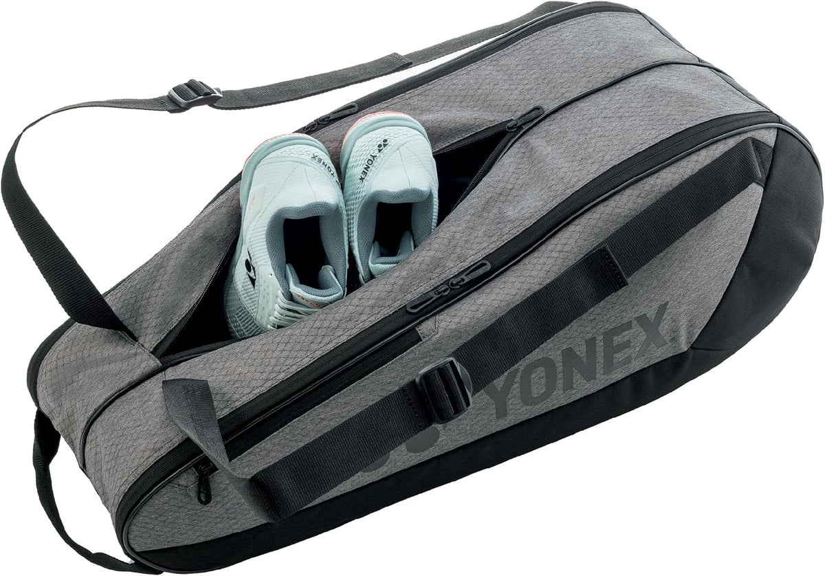 YONEX Team Racquet Bag con cremalleras YKK y múltiples compartiment...