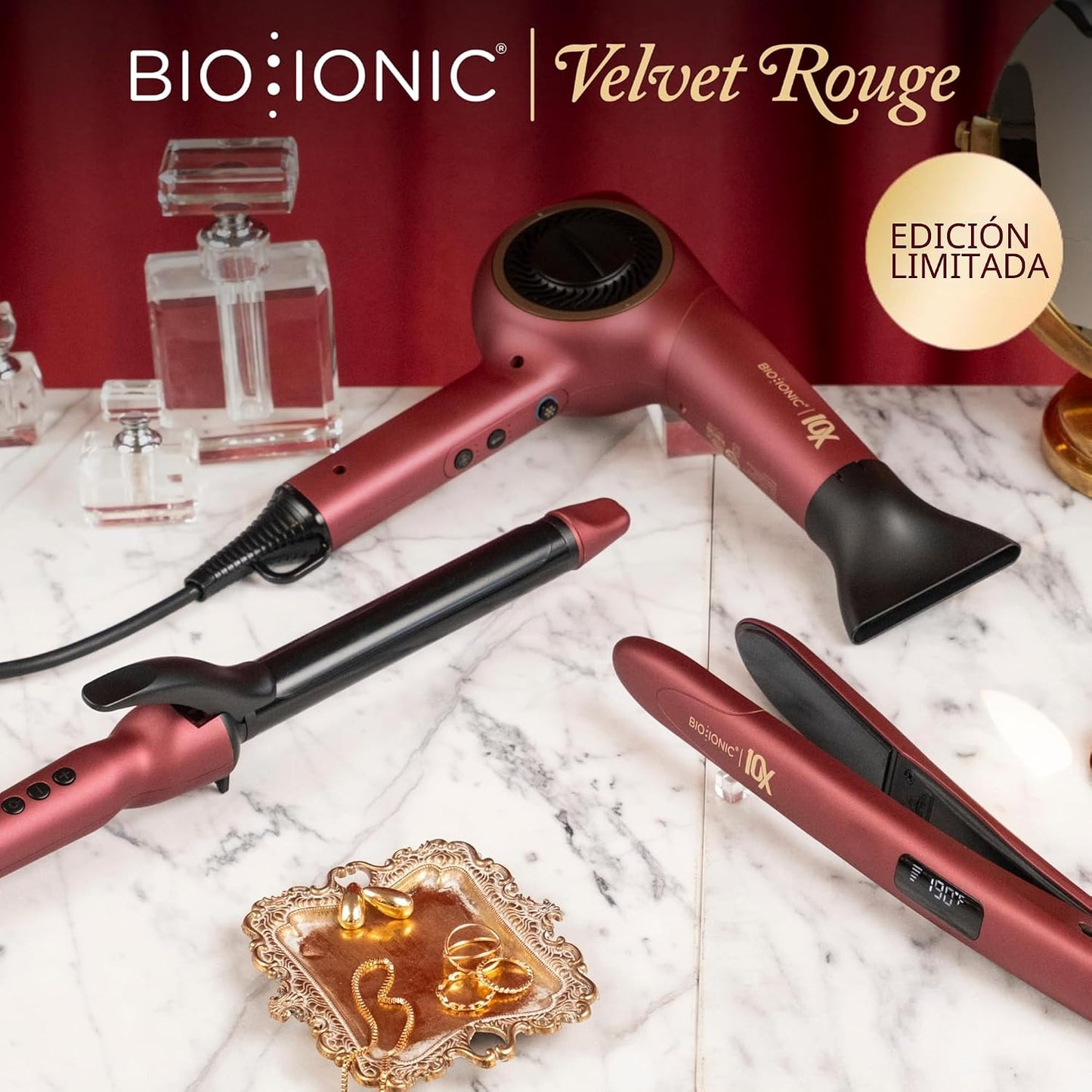 Bio Ionic Secador de pelo de velocidad ultraligera 10X, secador de...