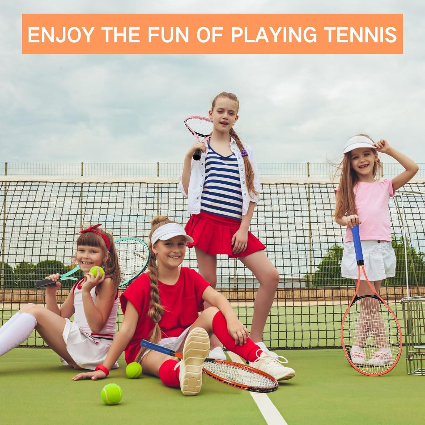 Motionchic - Juego de 6 raquetas de tenis para adultos recreativos...