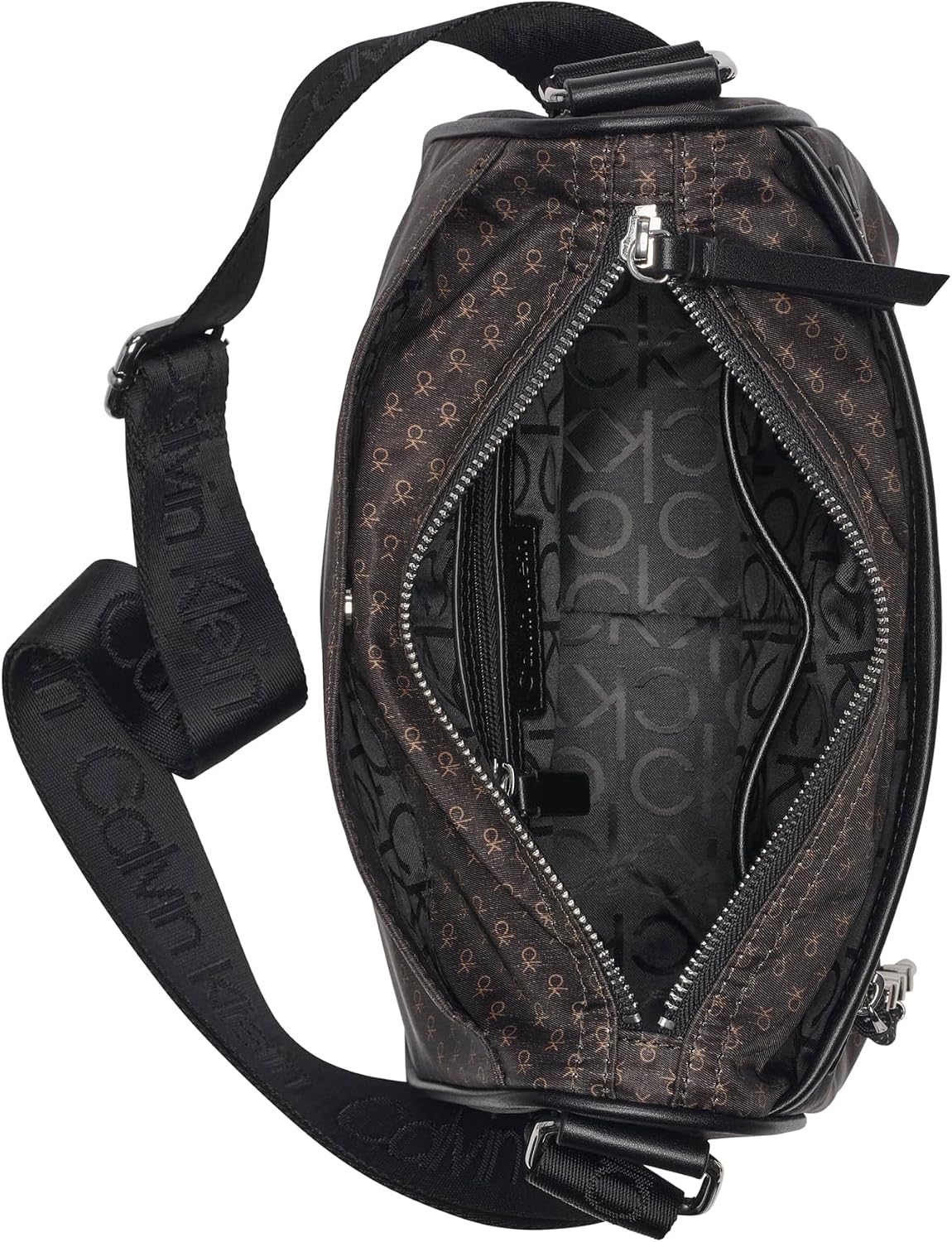 Calvin Klein Caius - Bandolera organizacional, marrón\/caqui\/negro...