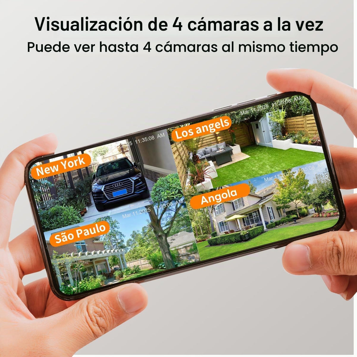LETSCEE Cámaras de Seguridad WiFi para Exteriores, Cámaras 5G\/2.4G...