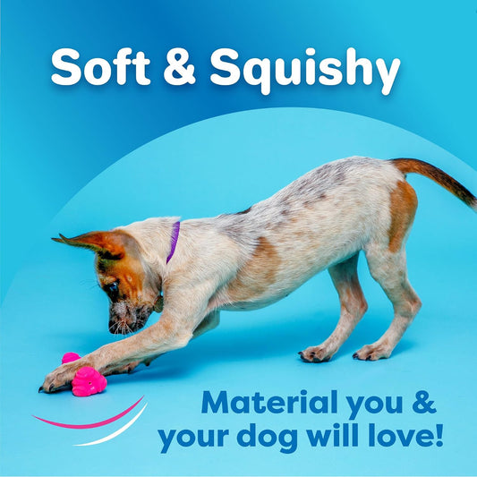 Hartz DuraPlay Hueso Juguete de Látex Chirriante para Perros de Raz...