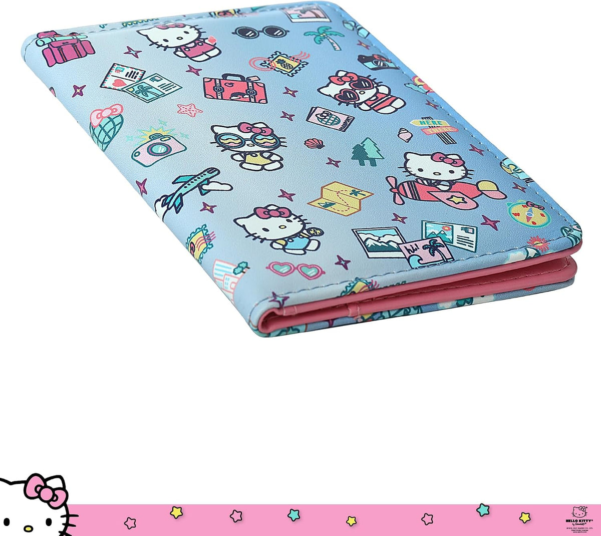 Hello Kitty Funda de pasaporte para licencia oficial de viaje, rega...
