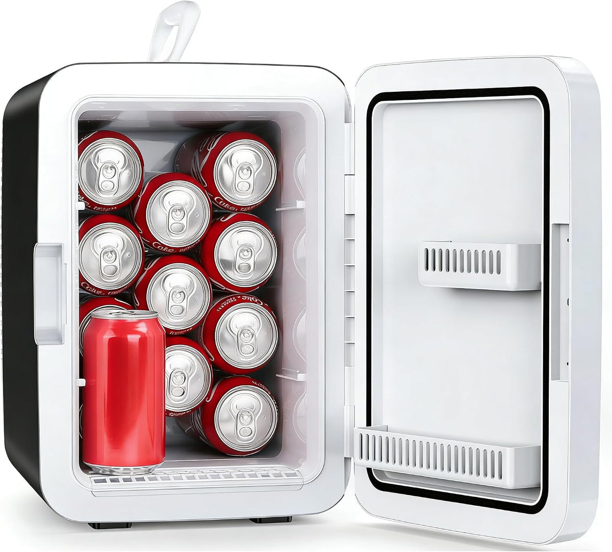Electactic Mini refrigerador portátil de 10L, refrigerador compacto...