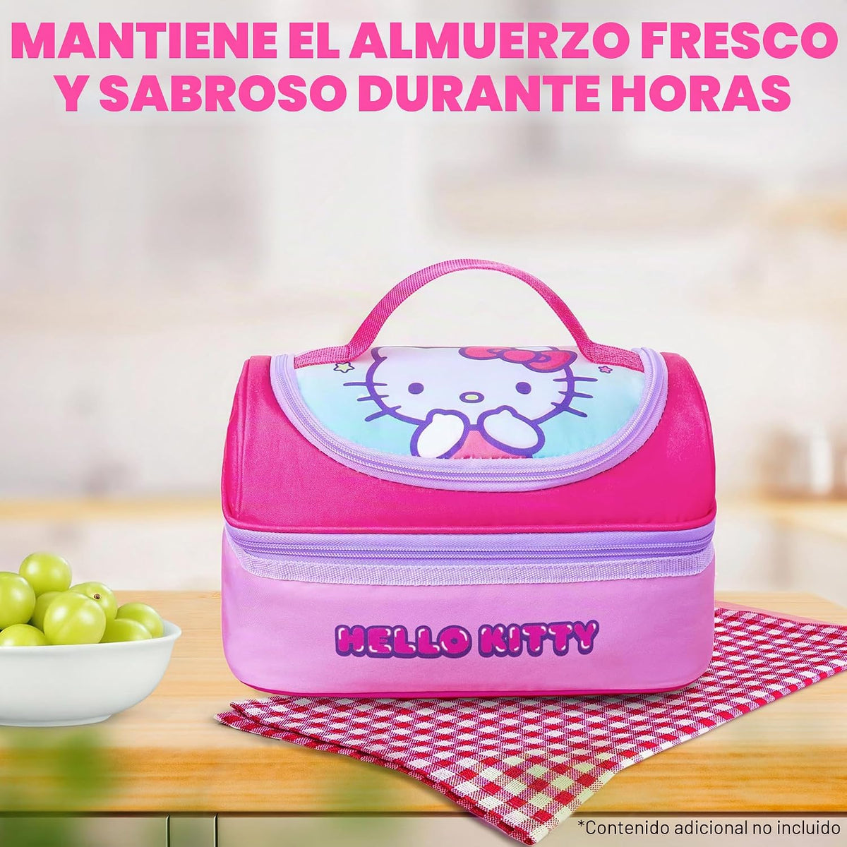 Get Trend Bolso de almuerzo Hello Kitty Anime Lonchera térmica con...