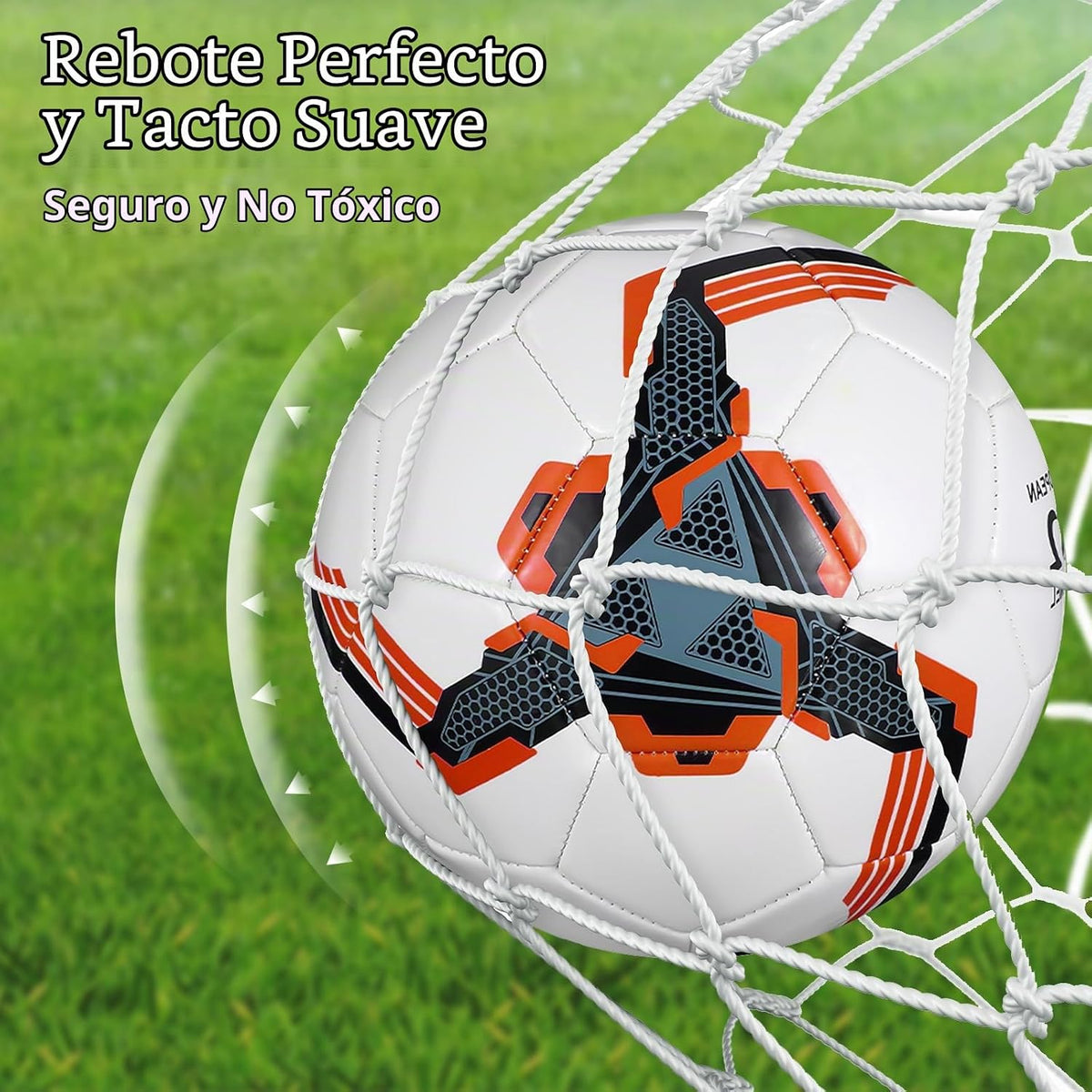 Tradder Paquete de 4 pelotas de fútbol con bomba, tamaño 3, 4, 5, p...