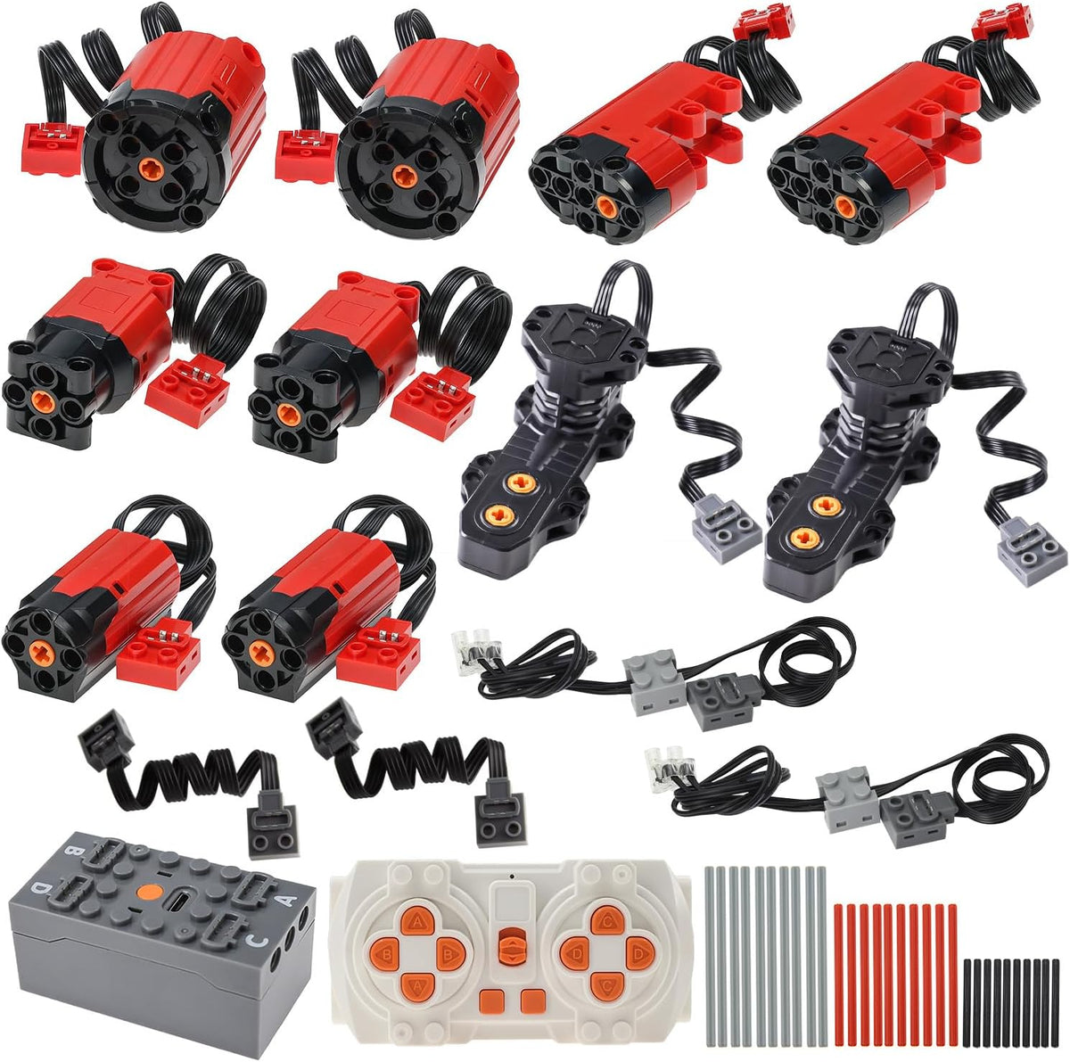 BrickBounty Juego de motor de retroceso de 46 piezas compatible con...