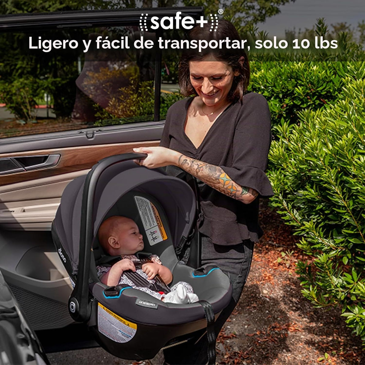 Diono LiteClik30 XT SafePlus - Asiento y base para automóvil infant...