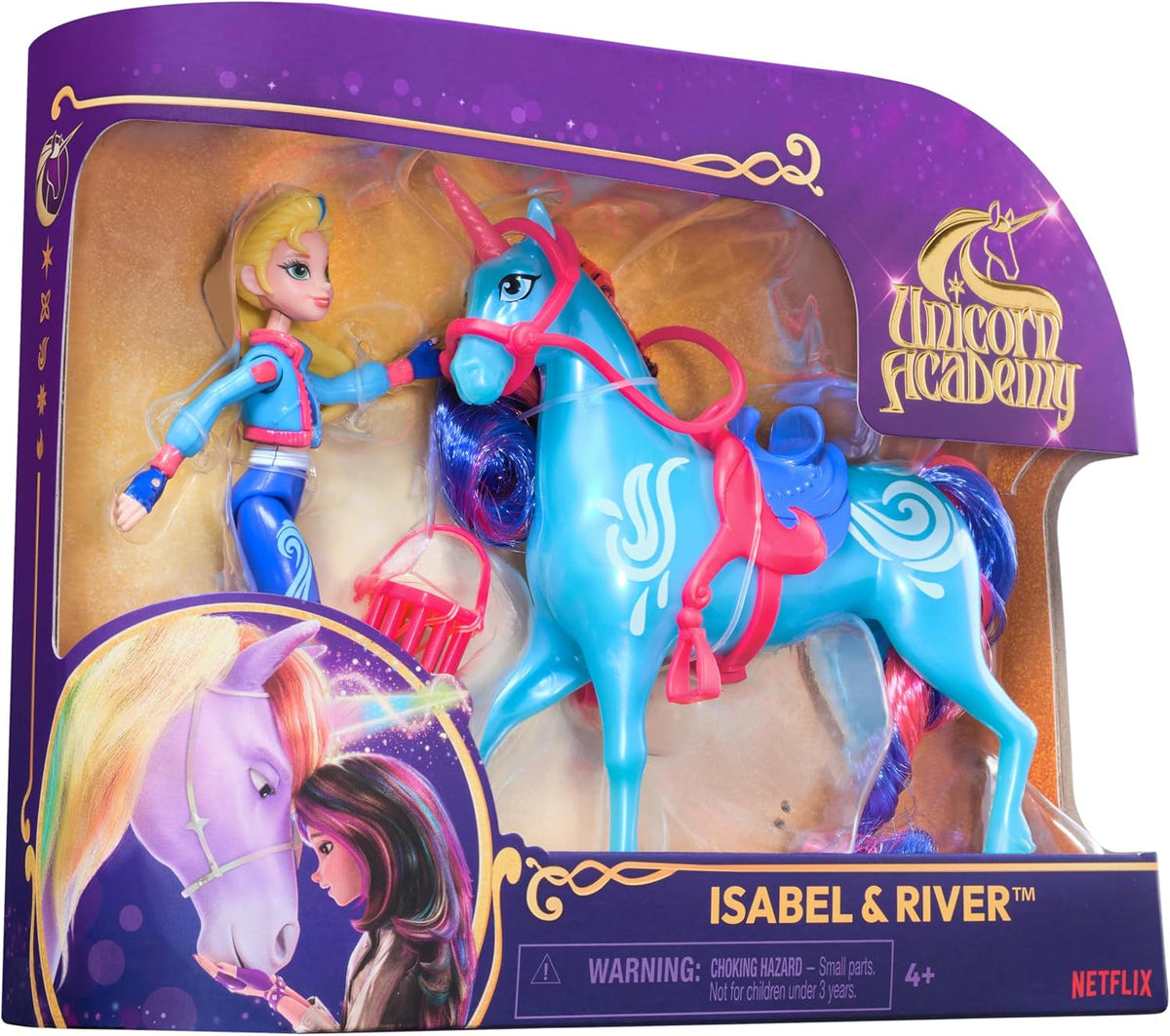 Unicorn Academy, Isabel &amp; River con 2 accesorios y herramienta...