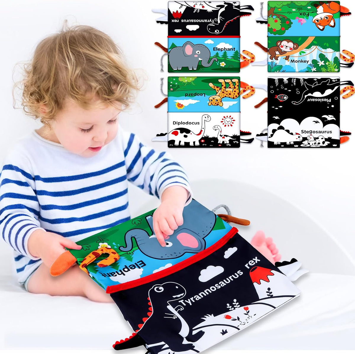 Tummy Time Baby Mirror Toys: Montessori - Juguete infantil recién n...
