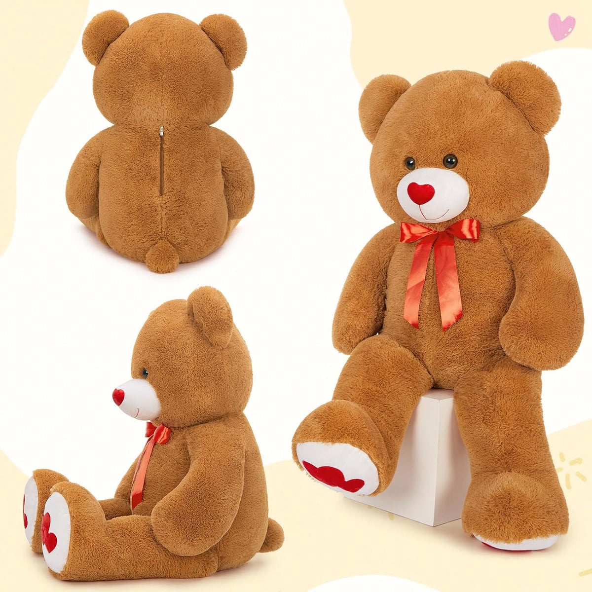 MaoGoLan Oso de peluche gigante de 47", oso de peluche grande a...