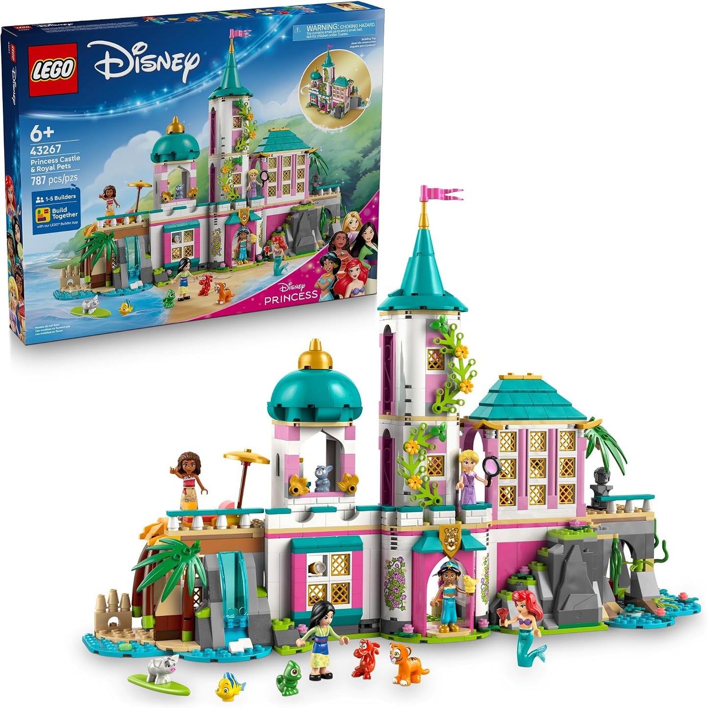 LEGO Disney Princess Castillo y Mascotas Reales Juguetes Infantiles...