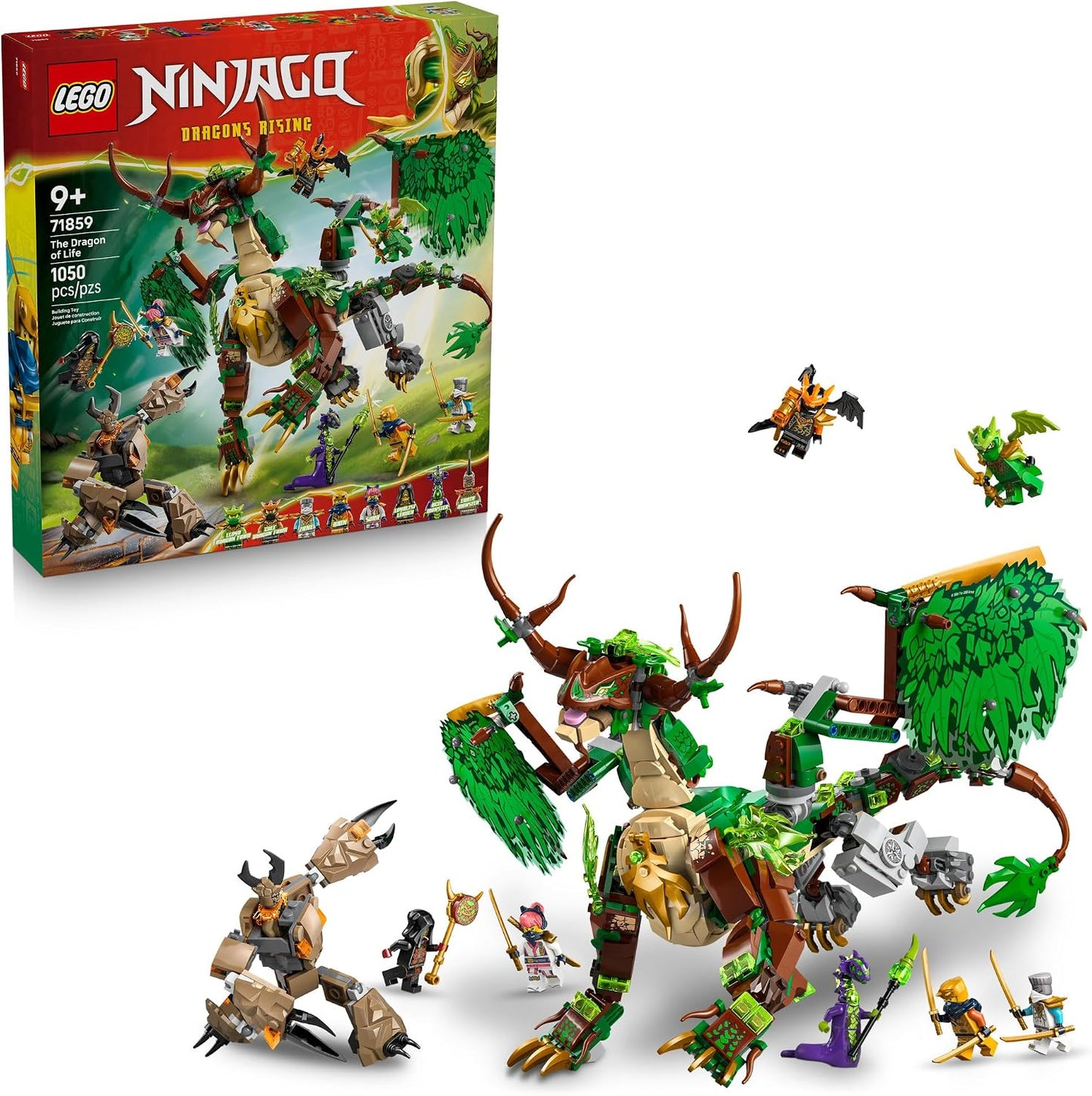 LEGO NINJAGO - Juguete de construcción de El dragón de la vida para...