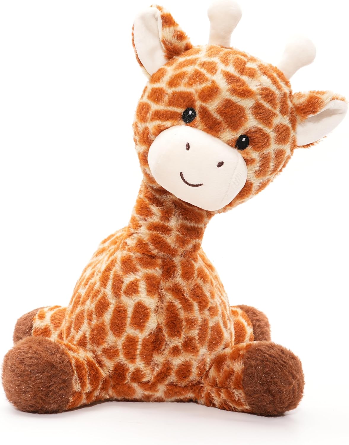 WEIGEDU Juguete de peluche de jirafa, 15,3 pulgadas | Ojos bordados...