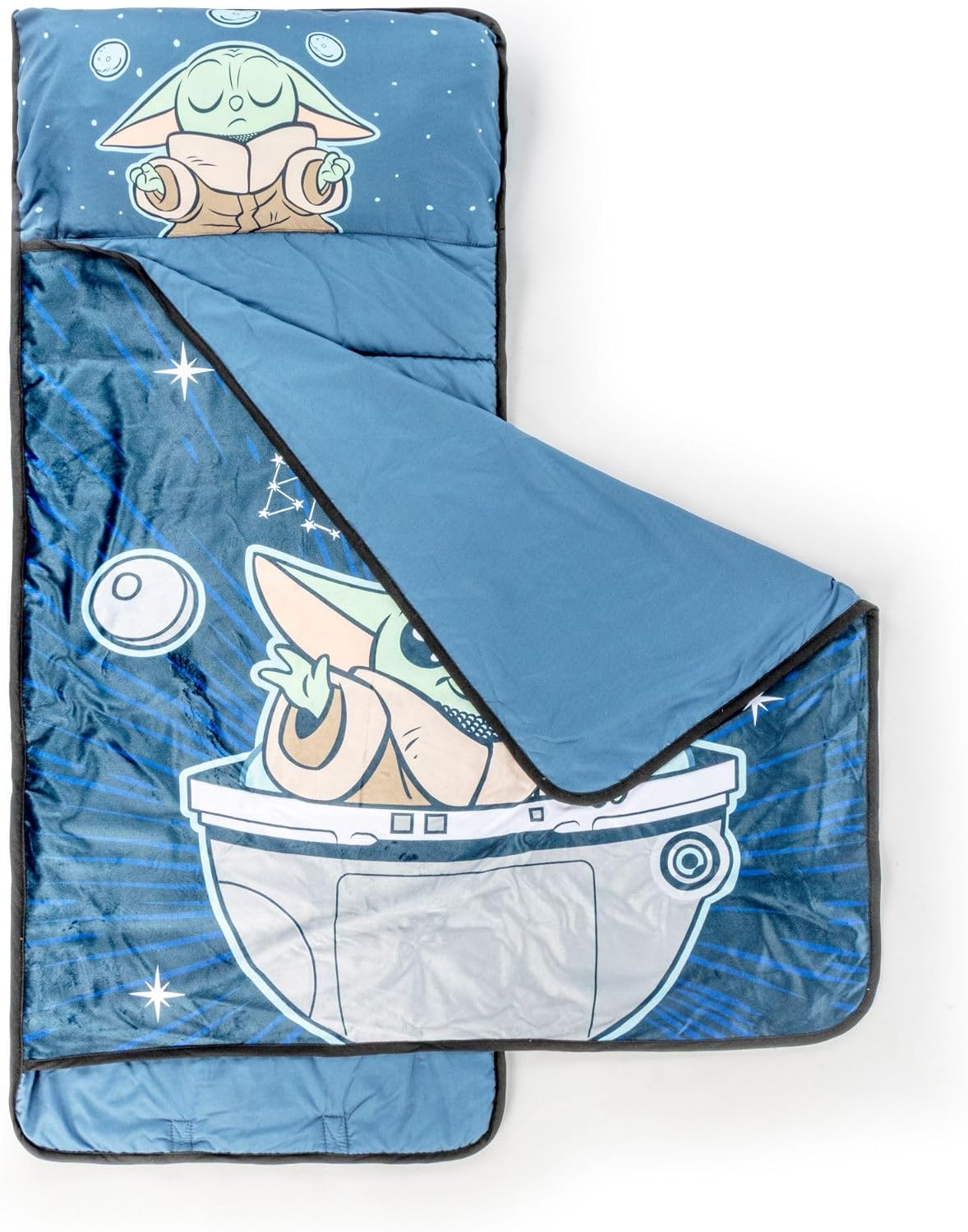 Jay Franco Tapete para siesta para niños con almohada y manta integ...