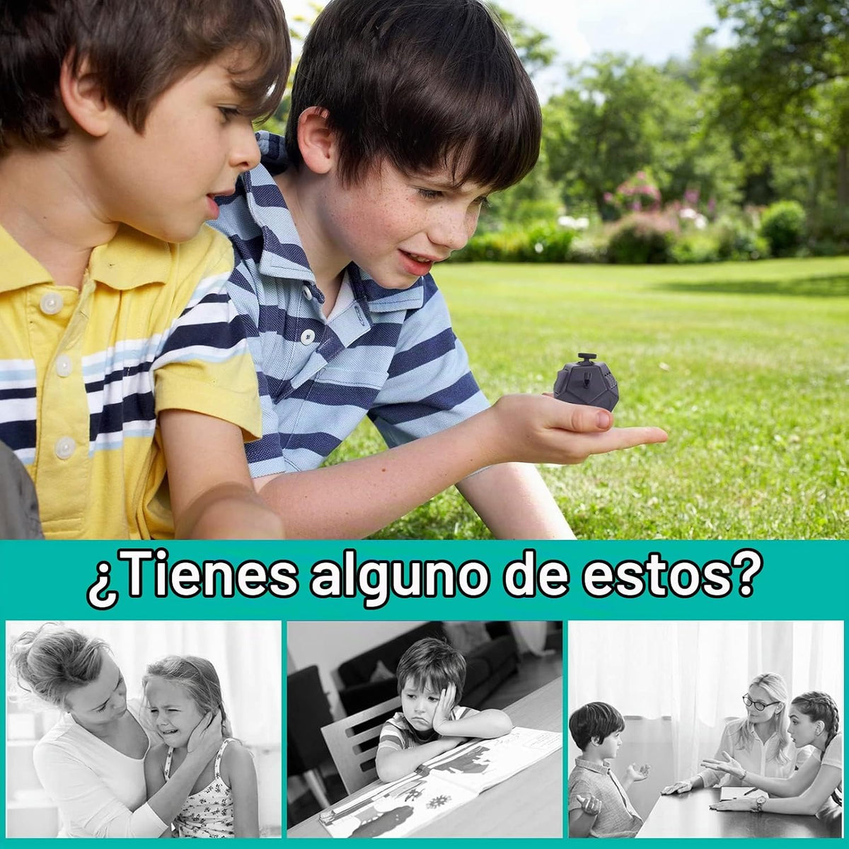 UOOEFUN Mini Juguetes Fidget, Cubos de Juguete Fidget Negros Genial...