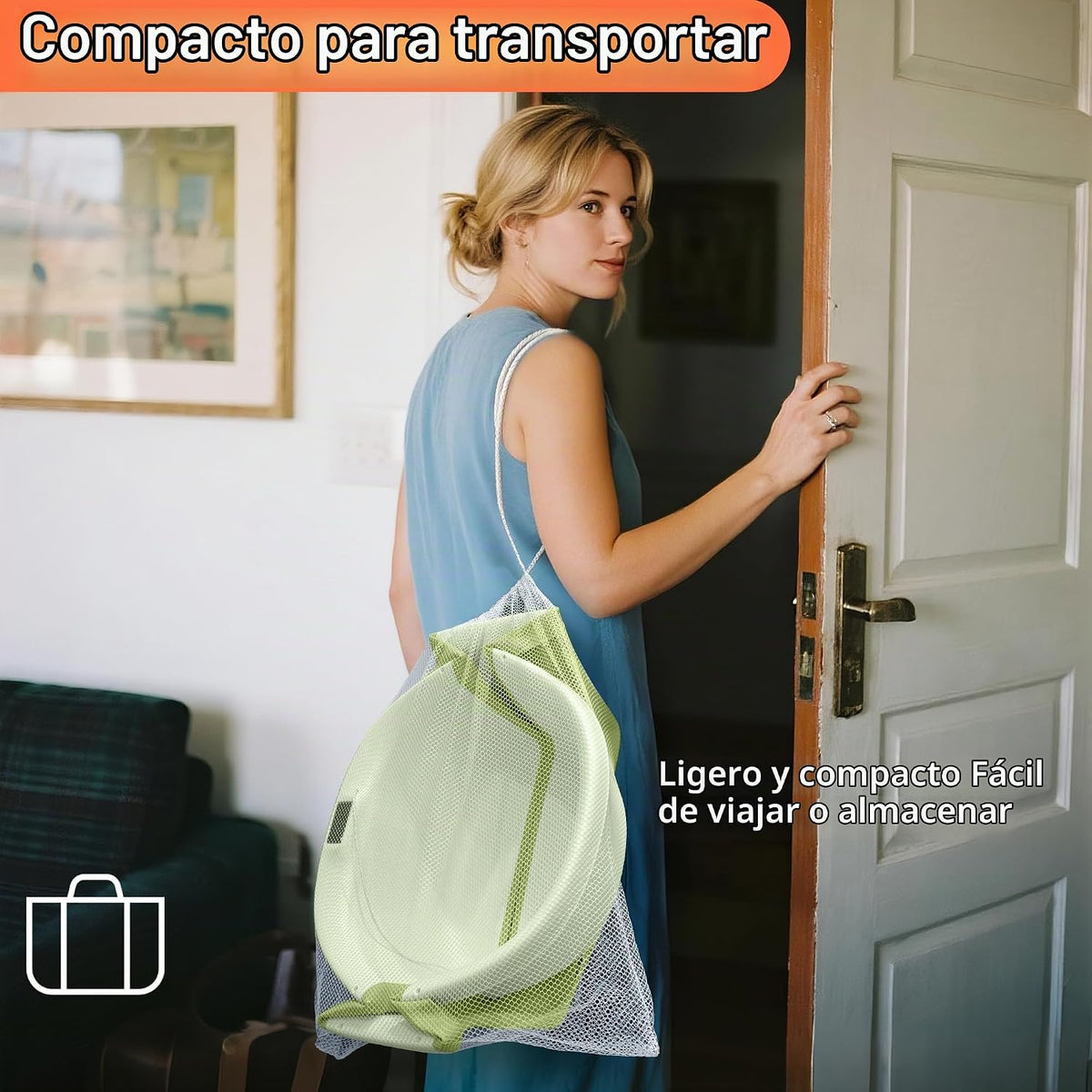 Bañera plegable para bebé, bañera grande para bebé con termómetro y...