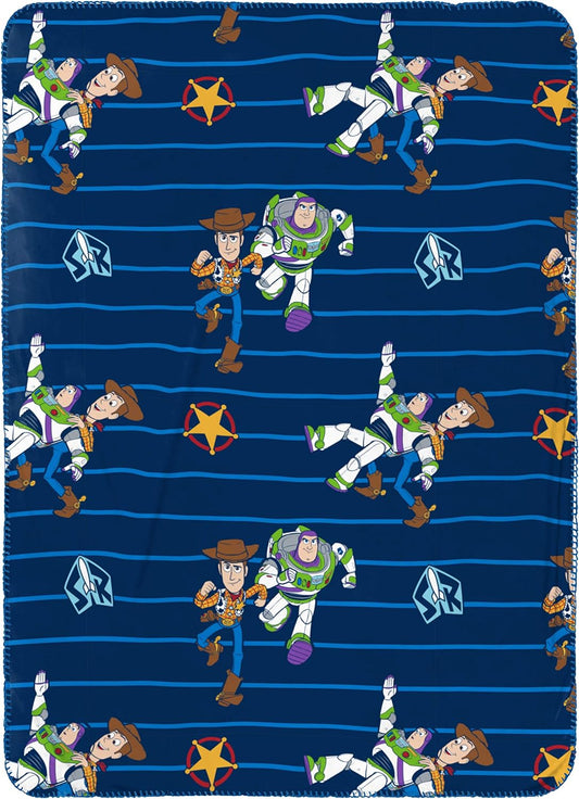 Disney Pixar Toy Story - Juego de manta y almohada de viaje para ni...