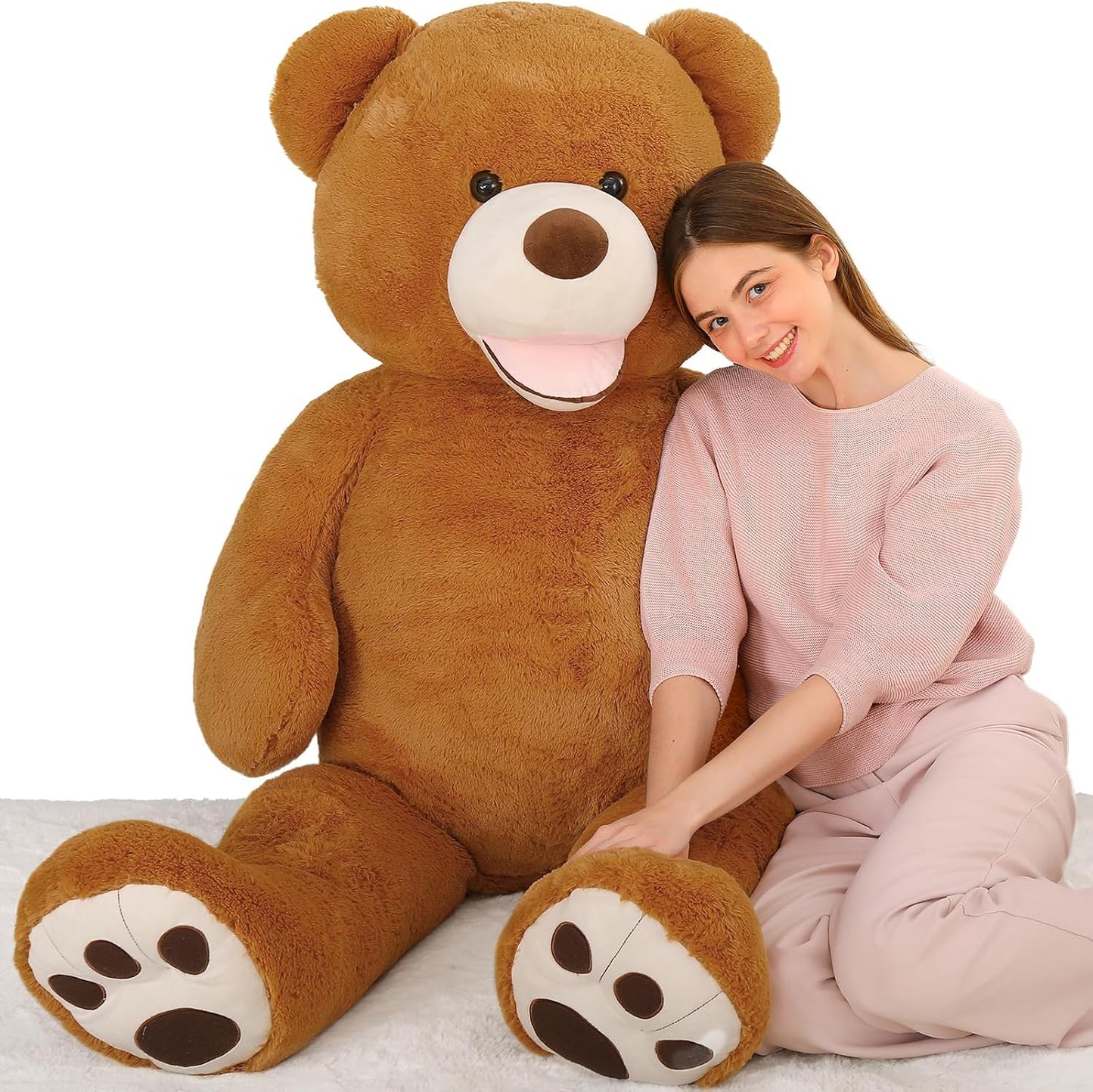 MaoGoLan Oso de peluche grande de 5 pies de alto con cara sonriente...